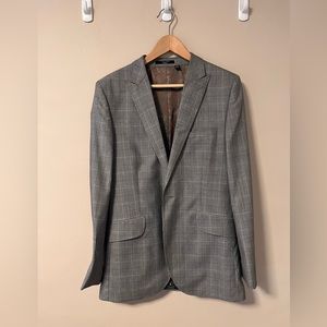 Ted Baker Fashion suit, light gray, summer weight. 80% wool, 20% silk.
